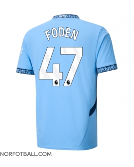 Billige Fotballdrakt Manchester City Phil Foden #47 Replika Hjemmedrakt 2024-25 Kortermet